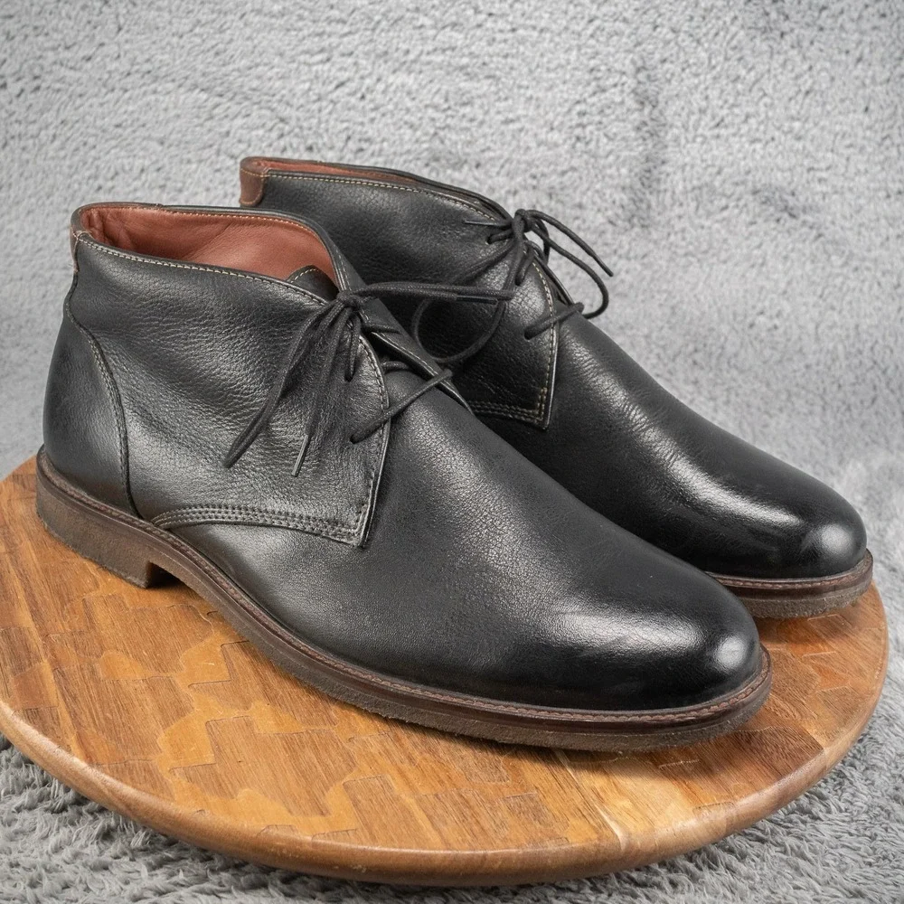 Johnston & Murphy Copeland Chukka Ankle Boots Mens Sheepskin 25-2021 Sz 13 M